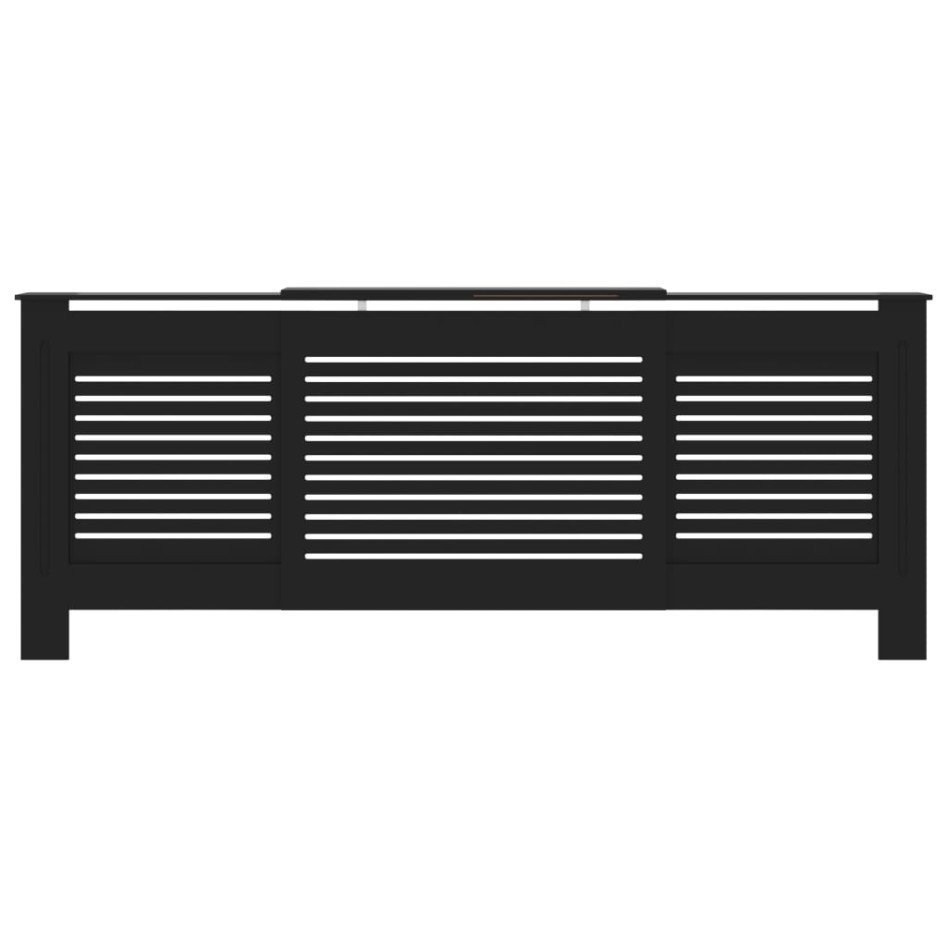 Cubierta para radiador MDF negro 205