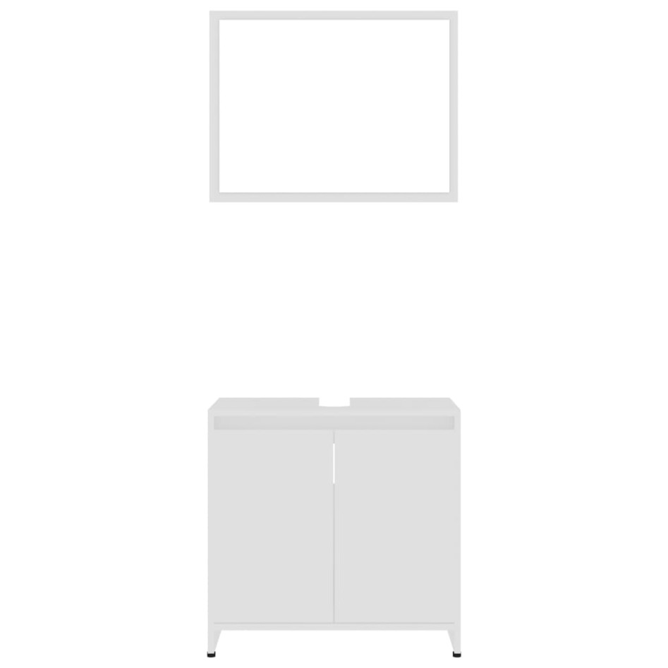 Juego de muebles de baño 4 piezas madera ingeniería