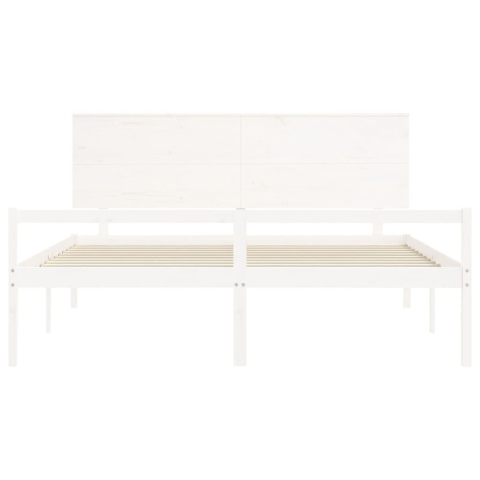 Cama matrimonio personas mayores cabecero madera maciza