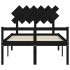 Cama para personas mayores con cabecero madera maciza