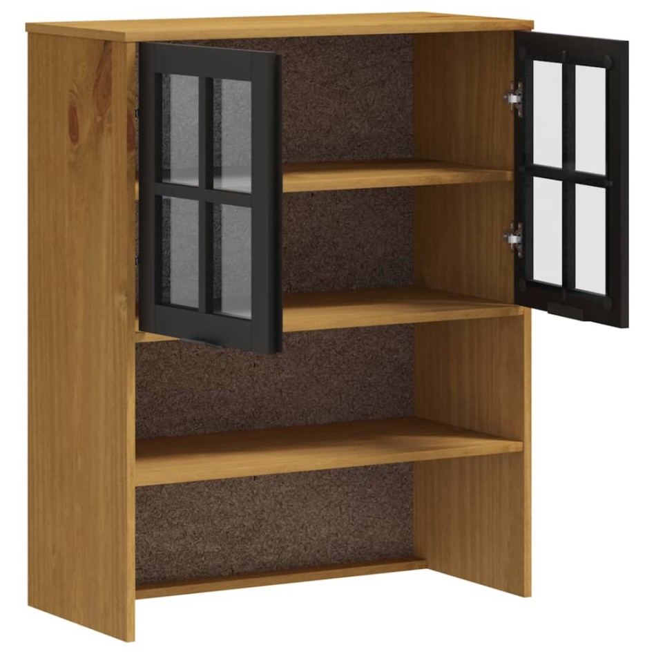 Mueble superior de aparador con puertas vidrio FLAM madera