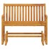 vidaxL Banco balancín de jardín 110 cm madera maciza