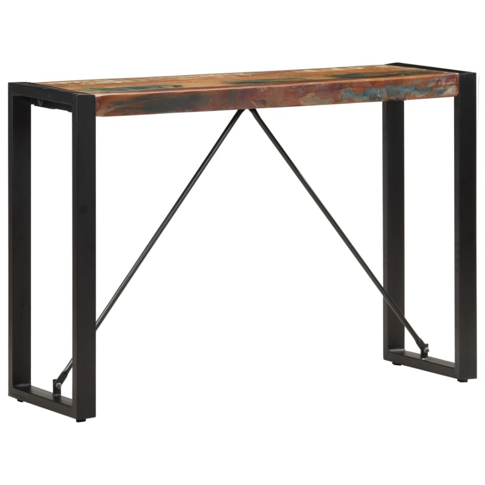 Mesa consola de madera maciza reciclada 110x35x76