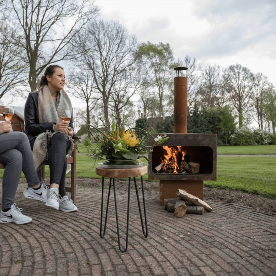 RedFire Chimenea Jersey XL acero óxido