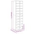 Mueble zapatero madera contrachapada roble ahumado