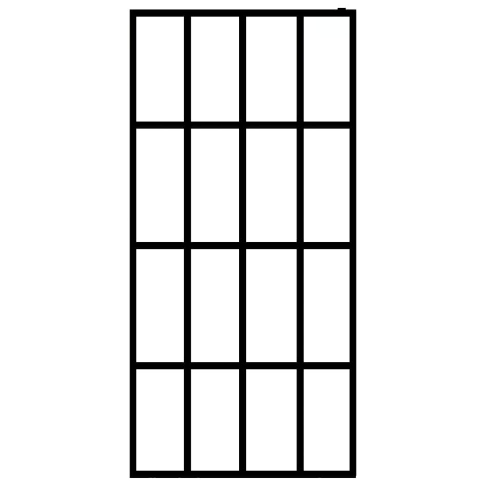 Mampara de ducha vidrio templado esmerilado 118x190