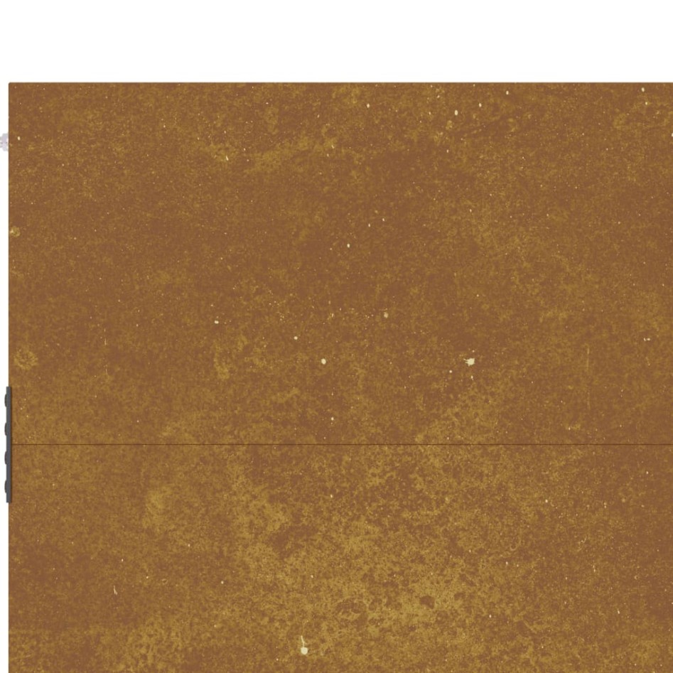 Puerta de jardín acero corten 85x125