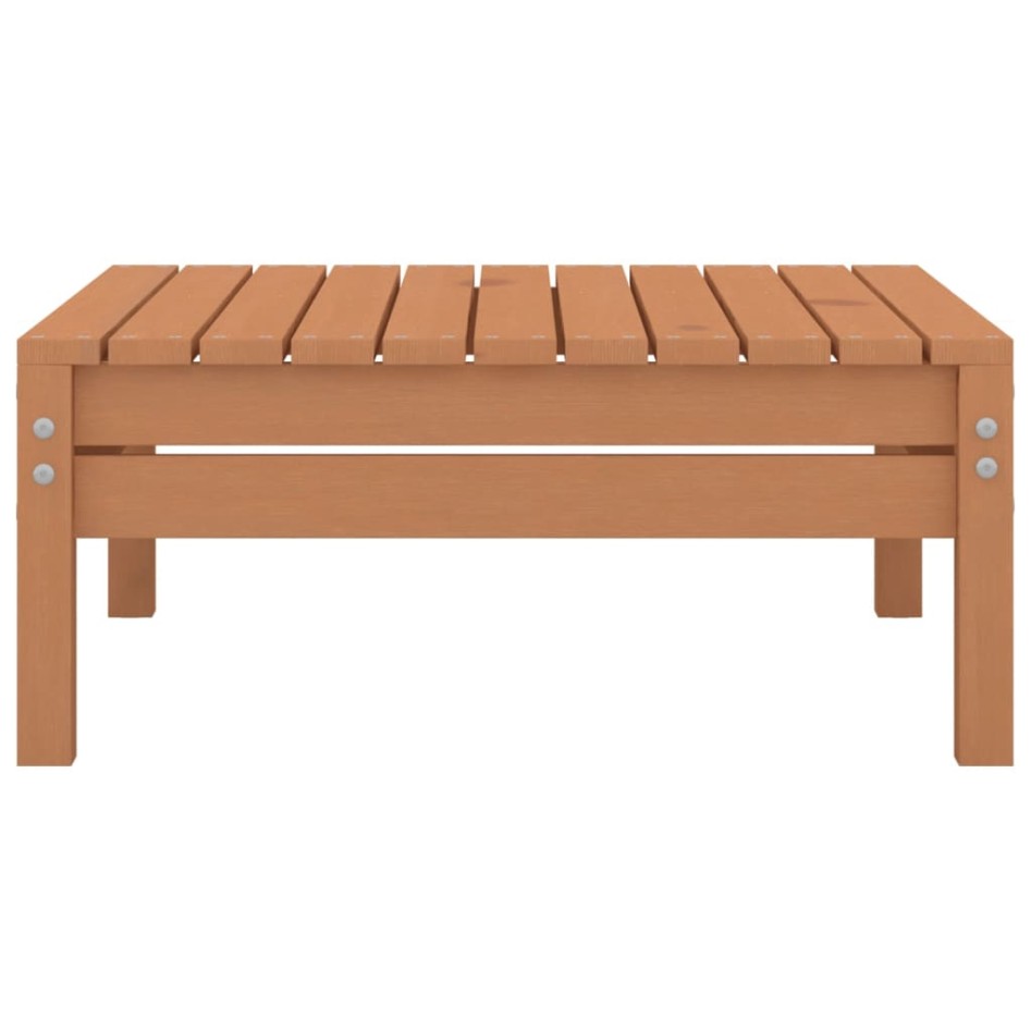 Set de muebles de jardín 4 pzas madera maciza pino marrón