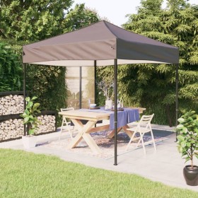 Carpa para fiestas plegable gris taupe 3x3