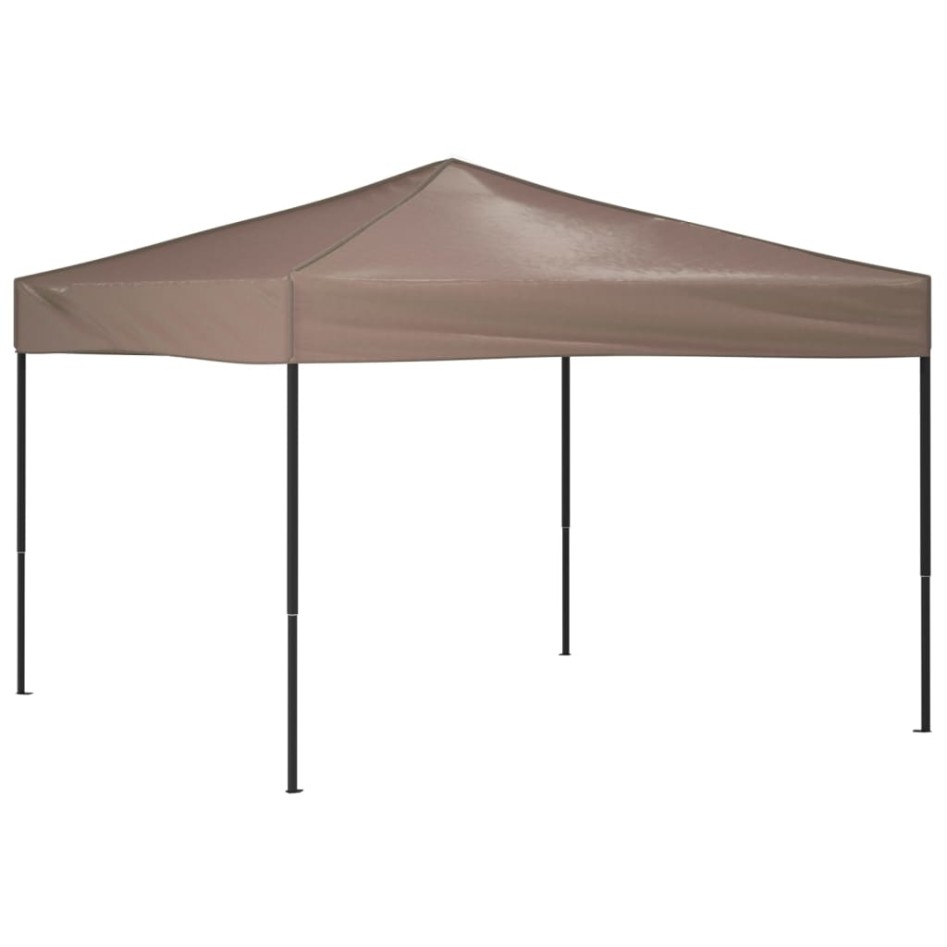 Carpa para fiestas plegable gris taupe 3x3