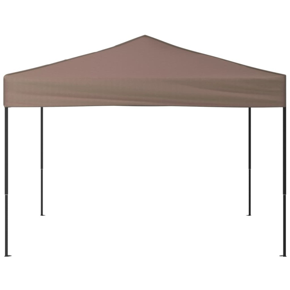 Carpa para fiestas plegable gris taupe 3x3