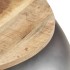 Mesa de centro de madera de mango maciza gris 68x68x30