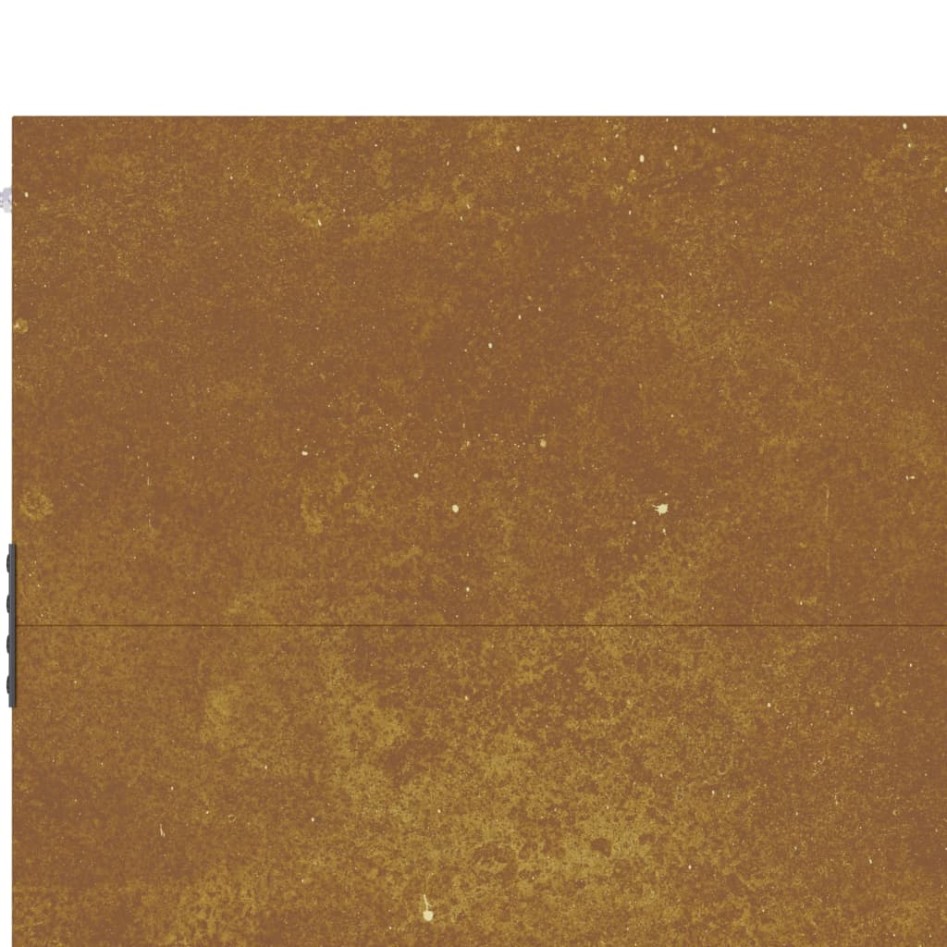 Puerta de jardín acero corten 105x130