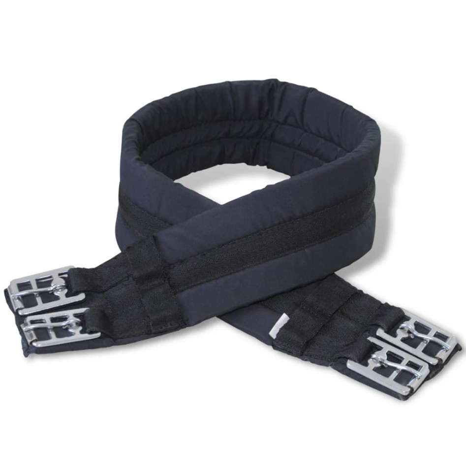 Set de montura de caballo de 16 y cuero negro 14 cm, 5 en