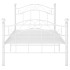 Estructura de cama de metal blanco 90x200