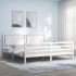Estructura cama de matrimonio con cabecero madera maciza