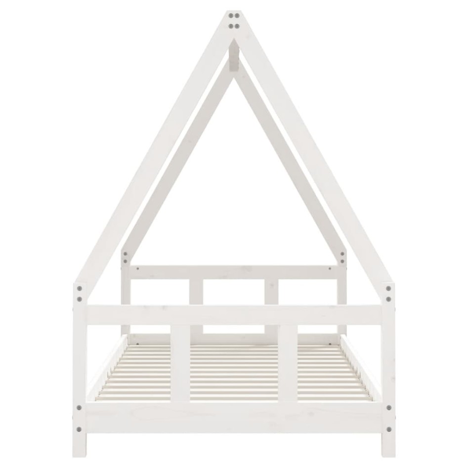 Estructura de cama para niños madera de pino blanco 90x190
