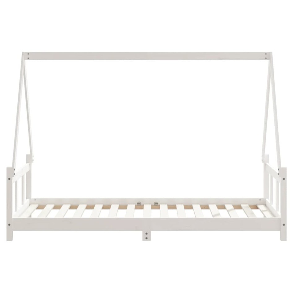 Estructura de cama para niños madera de pino blanco 90x190