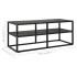 Mueble para TV negro con vidrio de mármol negro 100x40x40