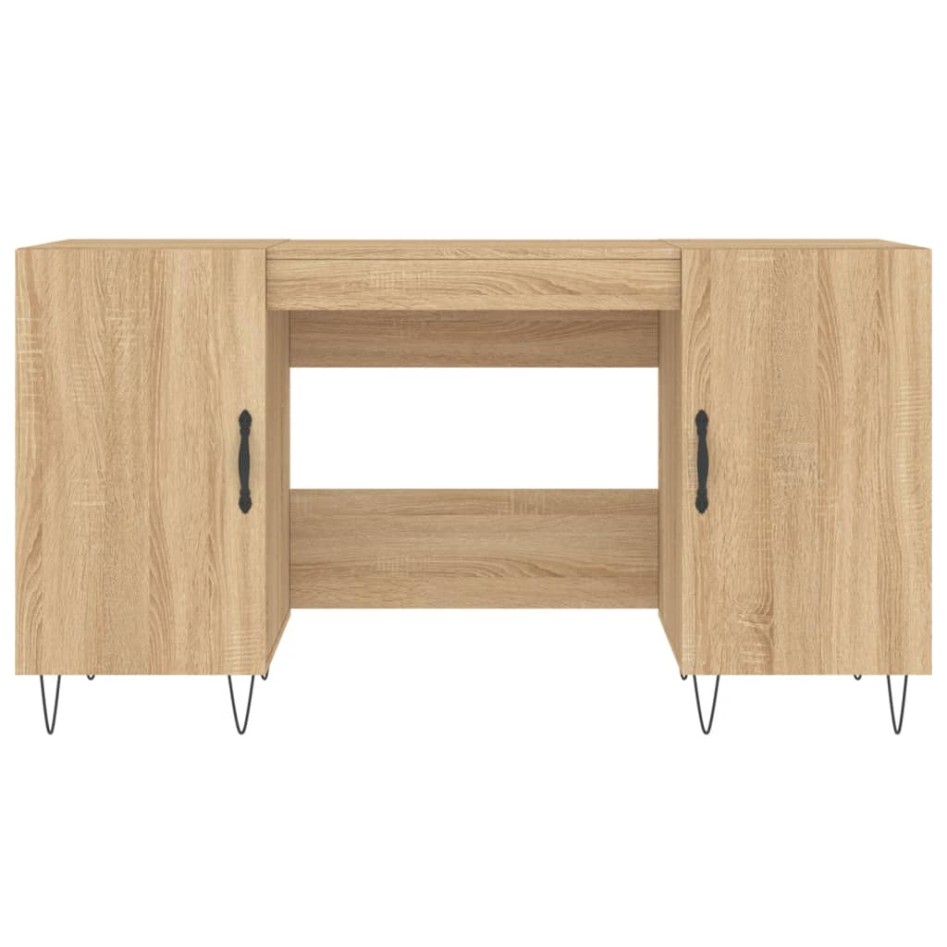 Escritorio madera de ingeniería roble Sonoma 140x50x75