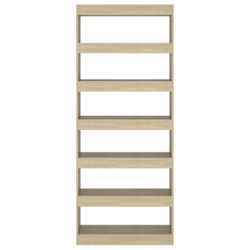 Estantería/divisor madera ingeniería roble Sonoma 80x30x198