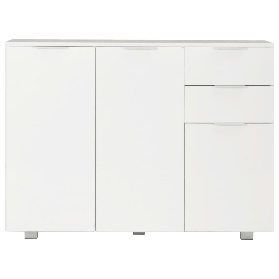 Aparador blanco brillante 107x35x80,5