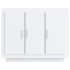 Aparador de madera contrachapada blanco brillante 92x35x75