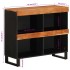 Armario auxiliar madera maciza de acacia 85x33x75