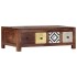 Mesa de centro de madera maciza de sheesham 90x50x30
