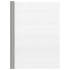 Malla mosquitera de acero inoxidable plateada 112x2000
