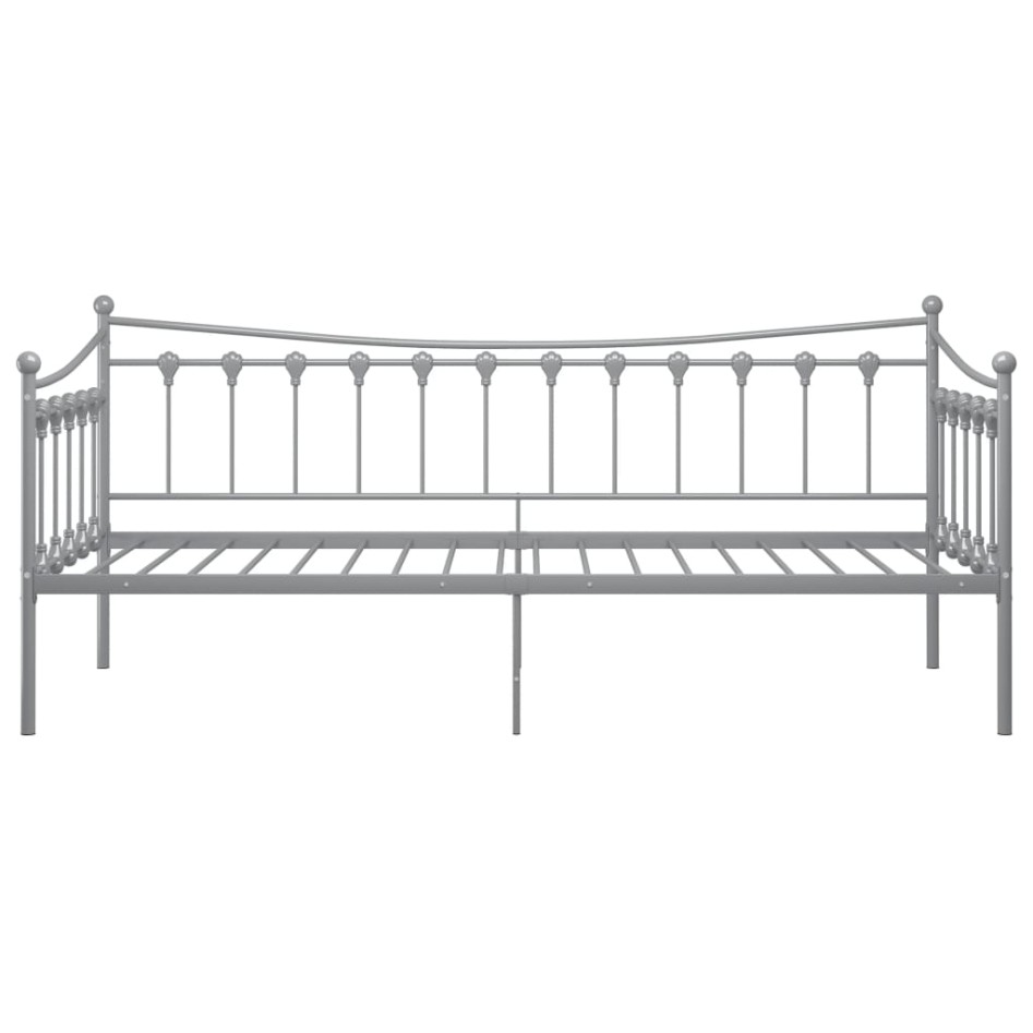 Estructura de sofá cama de metal gris 90x200