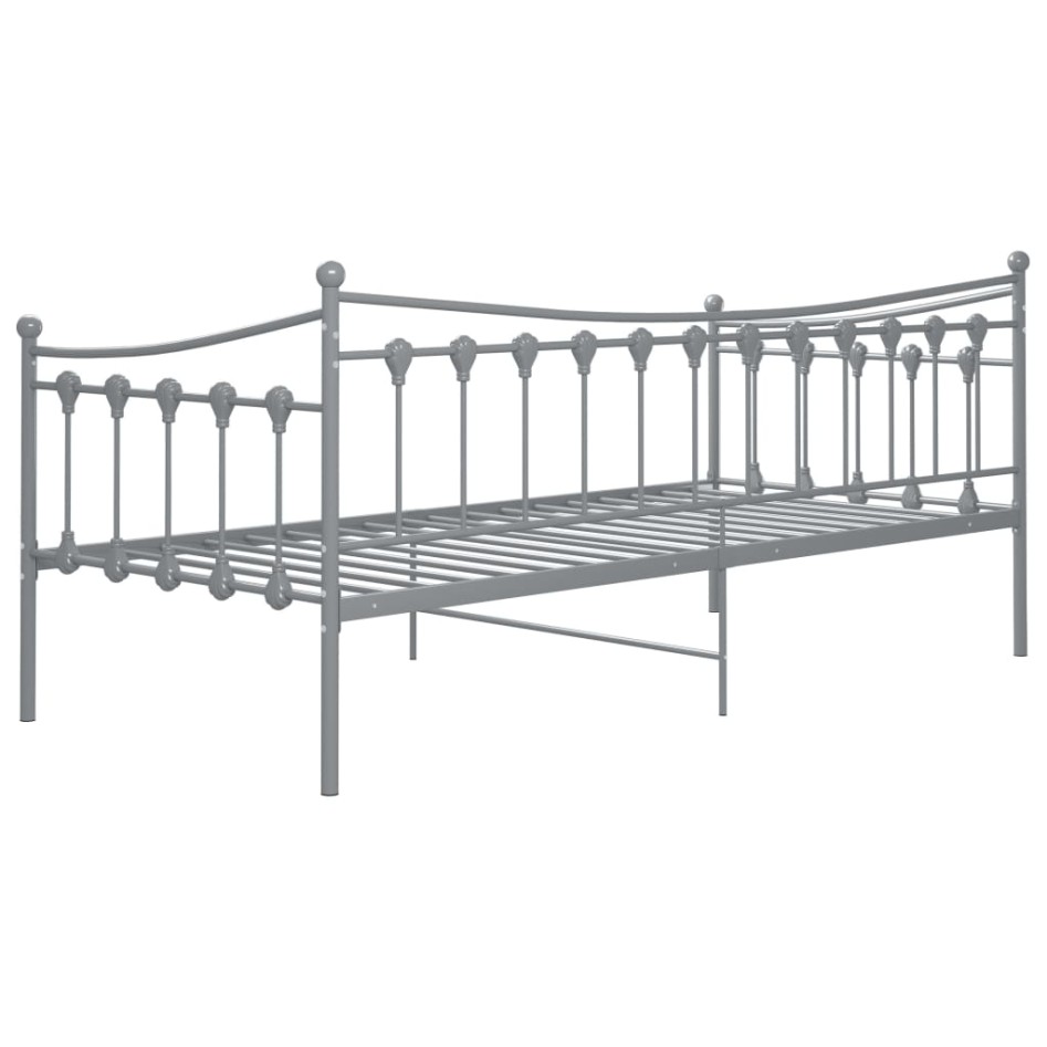 Estructura de sofá cama de metal gris 90x200