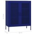 Armario de almacenamiento acero azul marino 80x35x101,5