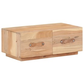 Mesa de centro de madera maciza reciclada 90x50x35