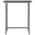 Set mesa y sillas altas de cocina 3 pzas madera acero