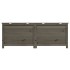 Baúl para cojines madera de abeto maciza antracita 150x50x56