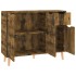 Aparador de madera de ingeniería roble ahumado 90x30x72