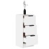 Aparadores 2 uds madera contrachapada blanco 30x30x70