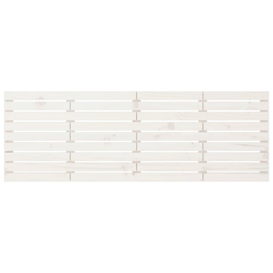 Cabecero de cama de pared madera maciza pino blanco 206x3x63