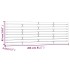 Cabecero de cama de pared madera maciza pino blanco 206x3x63