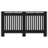 Cubierta para radiador MDF negro 152x19x81,5