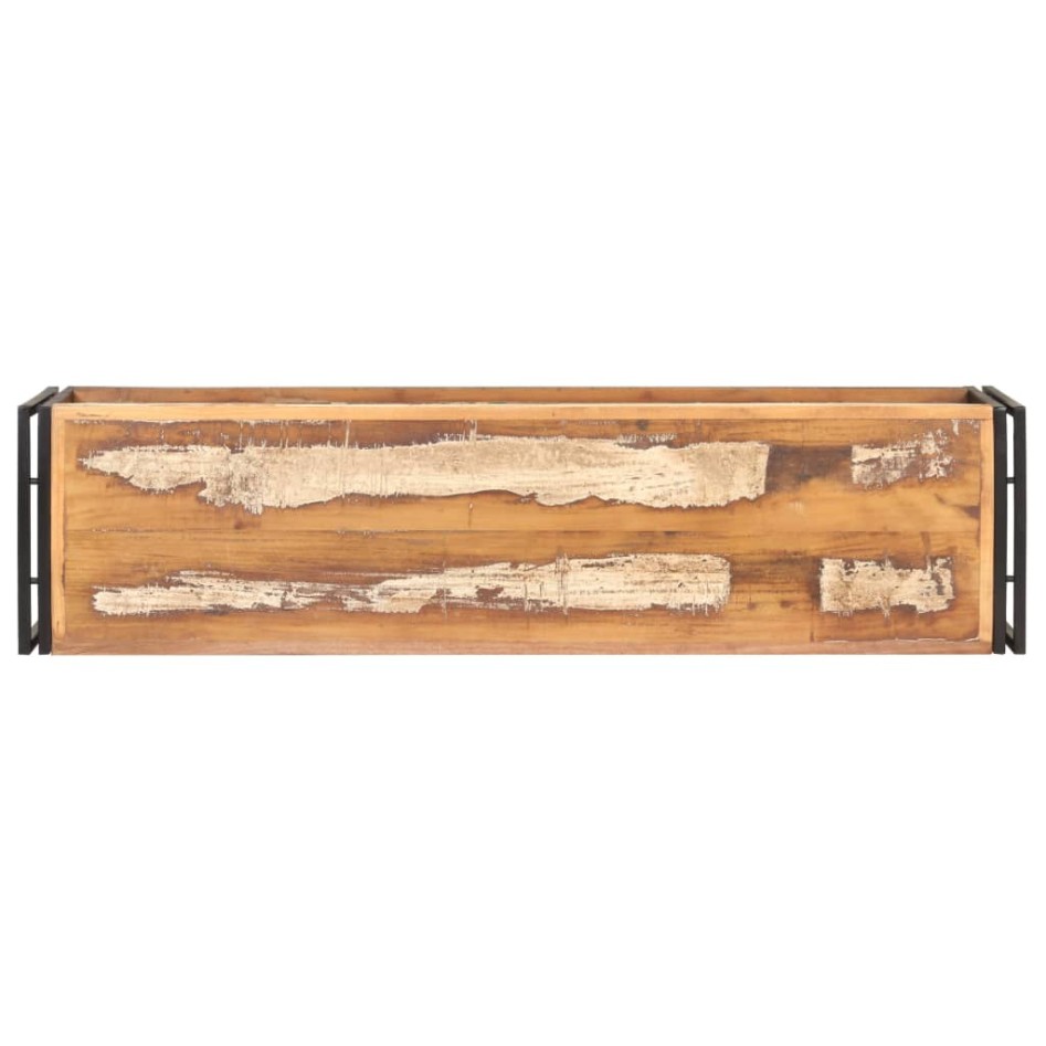 Mueble para la TV de madera maciza reciclada 120x30x40