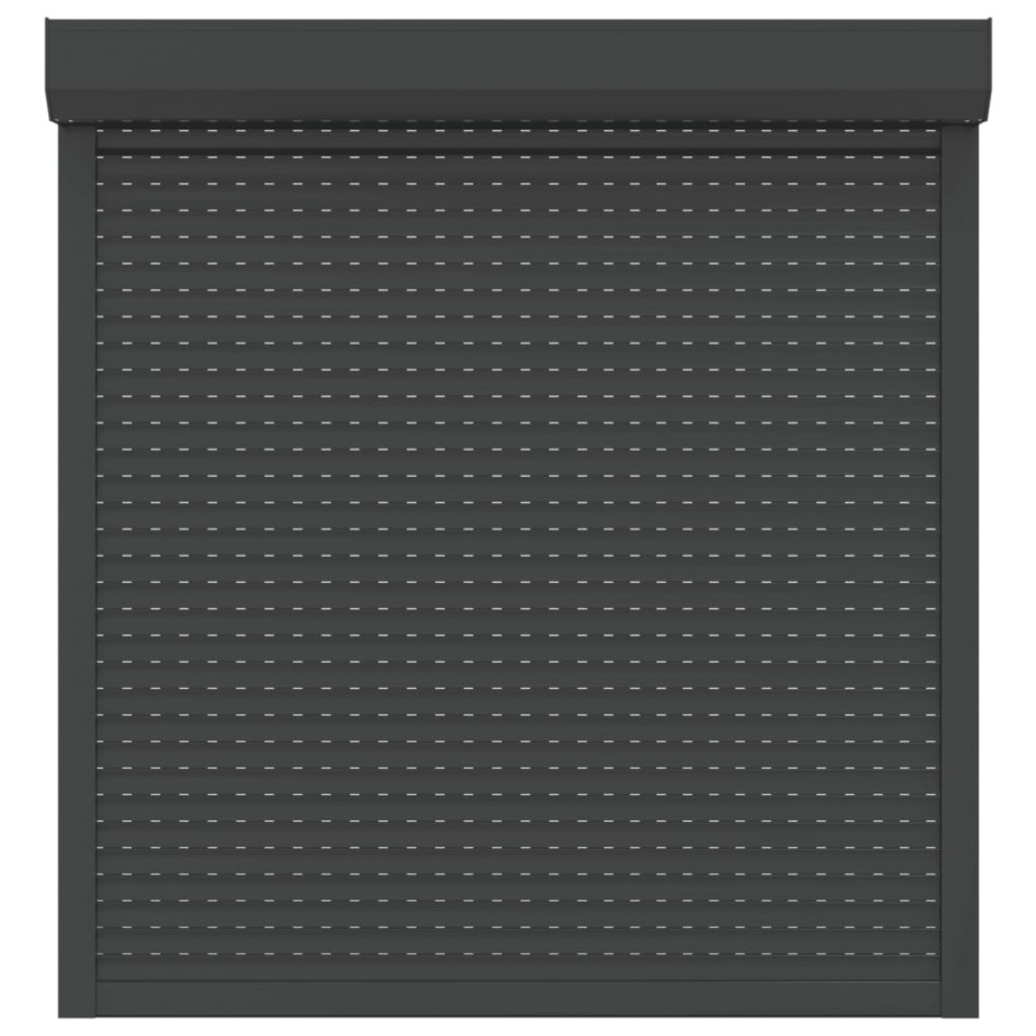 Persiana de aluminio gris antracita 130x140