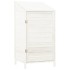 Cobertizo de jardín madera de abeto maciza blanco 55x52x112