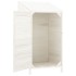 Cobertizo de jardín madera de abeto maciza blanco 55x52x112
