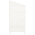 Cobertizo de jardín madera de abeto maciza blanco 55x52x112