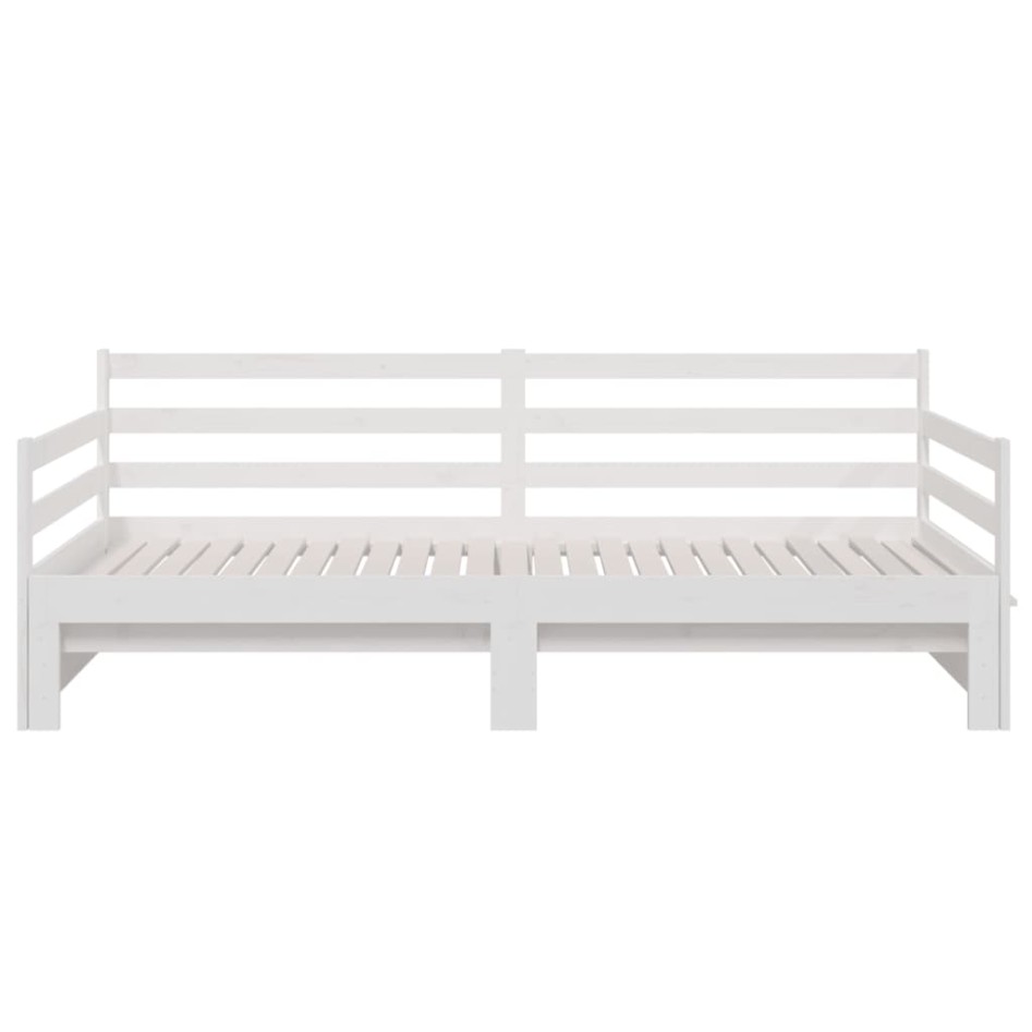 Sofá cama extraíble madera maciza de pino blanco 2x(90x190)