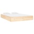 Estructura de cama madera maciza 120x190