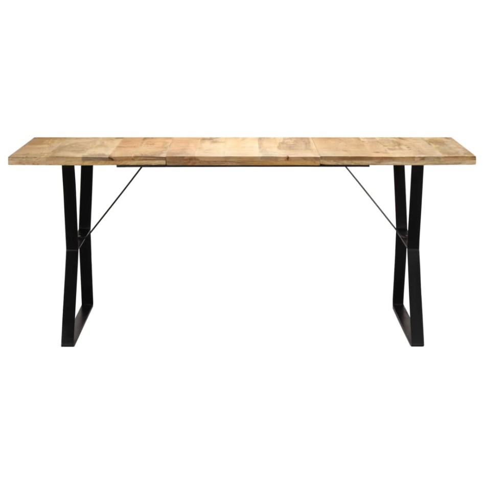 Mesa de comedor de madera maciza de mango 180x90x76