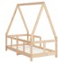 Estructura de cama para niños madera maciza de pino 70x140